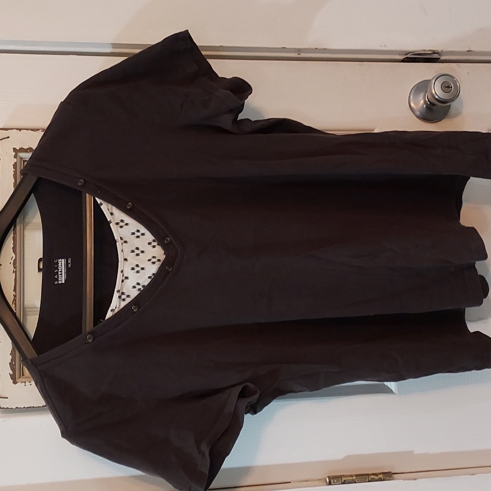 Shirt, Basic Editions, Brown, XL